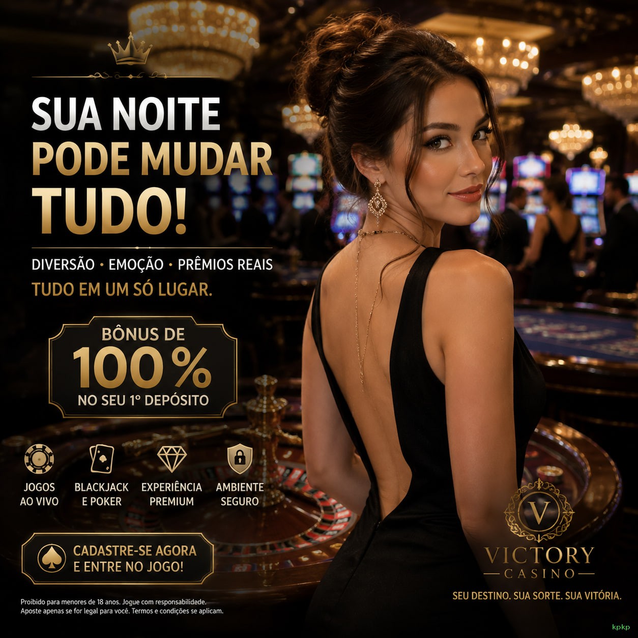 Bônus boas-vindas kpkp R$100